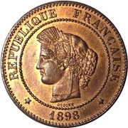 5 Centimes obverse image