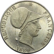 5 Centimes Essai en maillechort de Lorthior obverse image