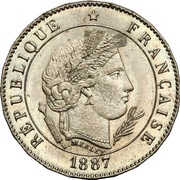 5 Centimes Essai en maillechort de Merley, type II à 24 pans obverse image
