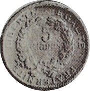 5 Centimes Essai hybride de Daniel-Dupuis et Oudiné reverse image