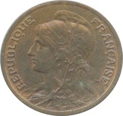 5 Centimes Daniel-Dupuis Epreuve tête à gauche obverse image
