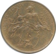 5 Centimes Daniel-Dupuis Epreuve tête à gauche, France, 1897 reverse image