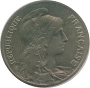5 centimes Daniel-Dupuis Epreuve en nickel obverse image