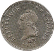 5 Centimes Dupré Essai piéfort en maillechort de Dupré obverse image
