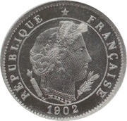 5 centimes Essai en nickel de Merley, type I obverse image