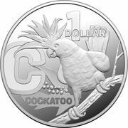 1 Dollar - Elizabeth II 6th Portrait - The Great Aussie Coin Hunt 3 - Letter C; Silver Proof, Australia, 2022 reverse image