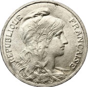 5 centimes Daniel-Dupuis Essai en aluminium obverse image