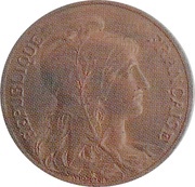 5 centimes Daniel-Dupuis Essai de poids lourd en bronze obverse image