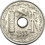 5 centimes Essai en nickel de Pillet obverse image