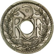 5 Centimes Big modul, Nickel, Trial obverse image