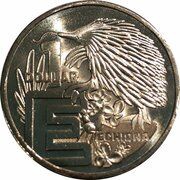 1 Dollar - Elizabeth II 6th Portrait - The Great Aussie Coin Hunt 3 - Letter E, Australia, 2022 reverse image