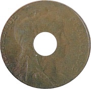 5 Centimes Daniel-Dupuis Epreuve en bronze, perforée, petit module obverse image