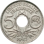 5 Centimes reverse image