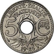 5 Centimes reverse image
