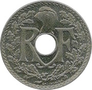 5 centimes Lindauer Essai en cupronickel, en relief obverse image