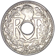 5 Centimes with dots around date obverse image