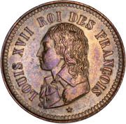 1 Décime / 10 Centimes Louis XVII obverse image