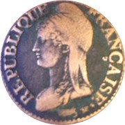1 Décime small modul obverse image