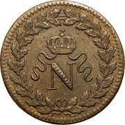 1 Décime - Napoleon I obverse image