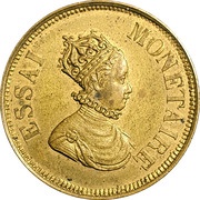 10 centimes Copper essai with the effigy of Louis XIII obverse image