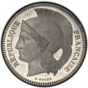 10 Centimes Pattern by Rogat obverse image