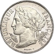 10 Centimes pattern by Borrel obverse image