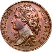 10 Centimes pattern of Magniadas obverse image