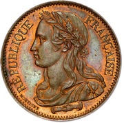 10 Centimes pattern by Montagny, project 1 obverse image