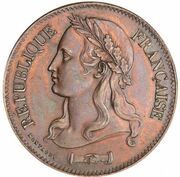 10 Centimes pattern by Montagny, project 2 obverse image