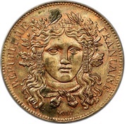 10 Centimes pattern by Moullé obverse image