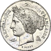 10 Centimes pattern by Rogat, project 1 obverse image