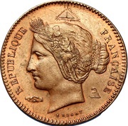 10 Centimes pattern by Rogat, project 1 obverse image
