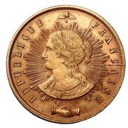 10 Centimes trial of Pillard, reverse Gayrard obverse image