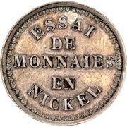 10 Centimes Essai, France, 1855 reverse image