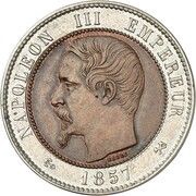 10 Centimes - Napoleon III Pattern obverse image