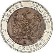 10 Centimes - Napoleon III Pattern reverse image