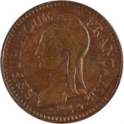10 centimes Epreuve en bronze au type Dupré obverse image