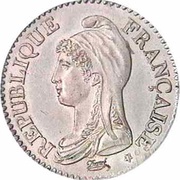 10 centimes Epreuve en étain au type Dupré obverse image