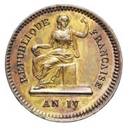 10 Centimes pattern at the modul of 10 centiumes obverse image
