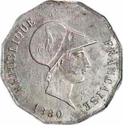 10 centimes Essai en zinc de Lorthior obverse image