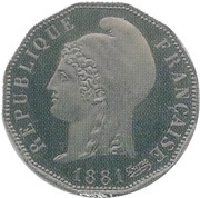 10 centimes Essai en maillechort de Dupré obverse image