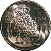 1 Dollar - Elizabeth II 6th Portrait - The Great Aussie Coin Hunt 3 - Letter J, Australia, 2022 reverse image