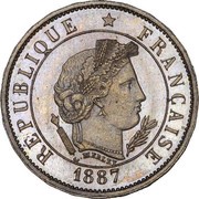 10 Centimes pattern, 24 sides obverse image