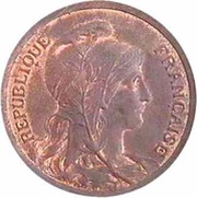 10 Centimes Epreuve hybride en bronze, Daniel-Dupuis et Oudiné obverse image