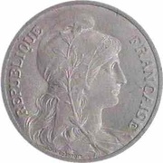 10 Centimes Essai hybride en aluminium, Daniel-Dupuis / Oudiné obverse image