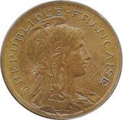 10 Centimes Daniel-Dupuis Pré-série en bronze, légende large obverse image