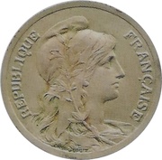 10 Centimes Daniel-Dupuis Essai en bronze argenté non daté obverse image