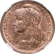10 Centimes Bronze essay, head left obverse image
