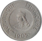 10 centimes Epreuve en maillechort de Dubois obverse image