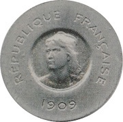 10 centimes Epreuve en aluminium de Dubois obverse image